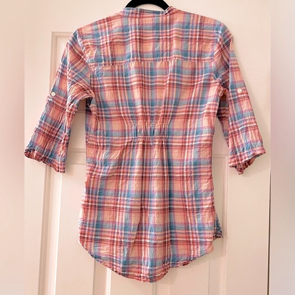 Rubbish plaid button down size M - Picture 4 of 13